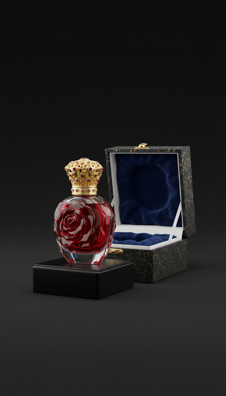 Imperial Rose Attar Velvet Packaging