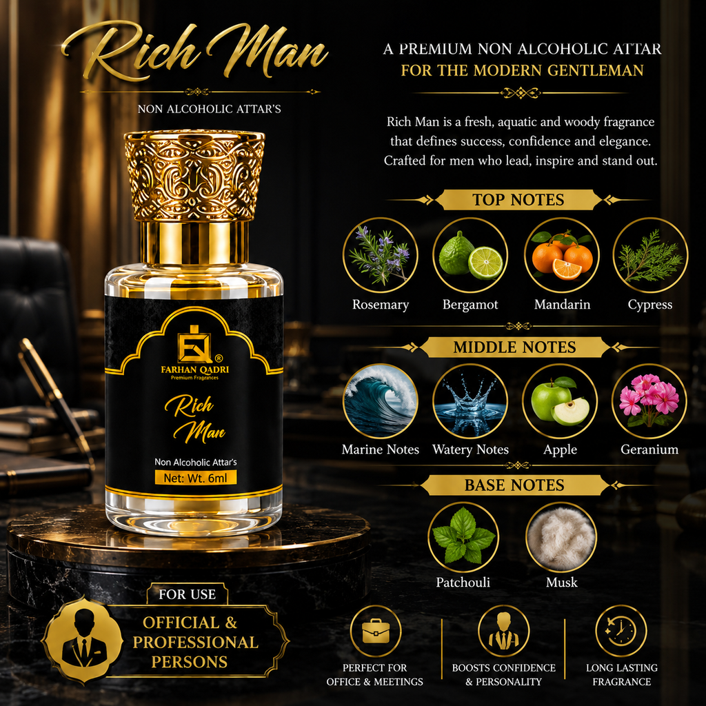 Farhanqadri Rich Man Luxury  Attar Perfume