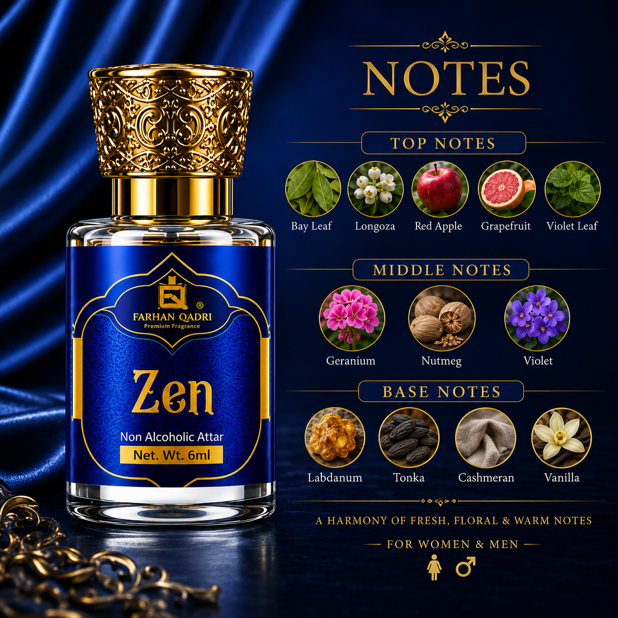 Farhanqadri Zen Luxury Attar Perfume