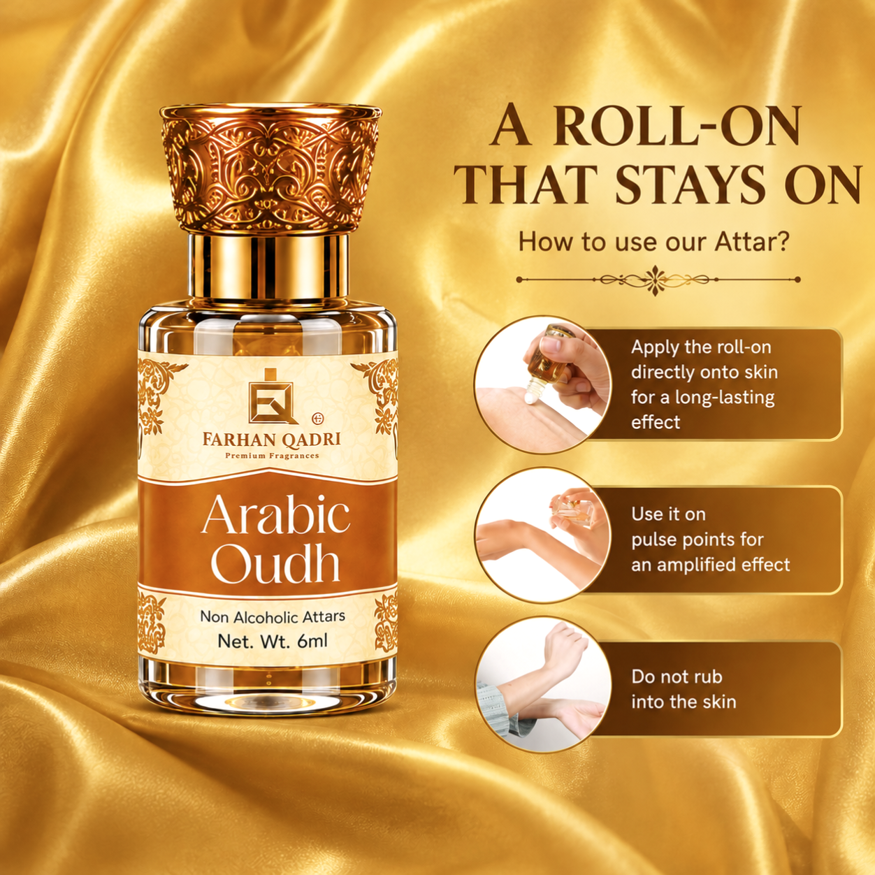 Farhanqadri Arabic Oudh Luxury Attar Perfume
